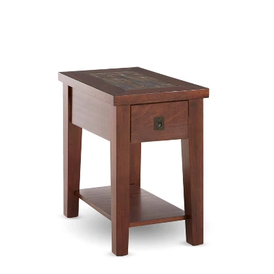 Davenport Chairside End Table Medium Cherry - Steve Silver - Image 2