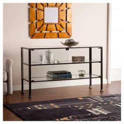 Southern Enterprises Terrarium Storage Cabinet Curio Black - Aiden Lane