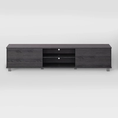 Hollywood TV Stand For TVs Up To 85" With Doors Wood Grain - CorLiving - Image 12