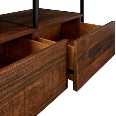 Felicia Rustic Industrial Metal/Wood TV Stand Console Table - Inspire Q - Image 6