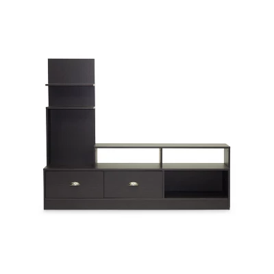 Armstrong Modern TV Stand For TVs Up To 60" Dark Brown - Baxton Studio - Image 3