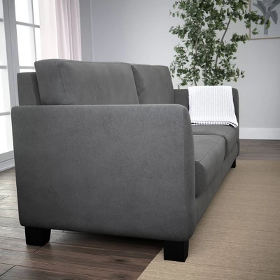 85" Holly Upholstered Flared Arm Sofa Charcoal - Brookside Home - Image 2