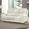 Laurel Power Recliner Sofa Ivory - Steve Silver Co.