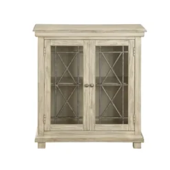 Kurt 2 Door Cabinet Ivory - Treasure Trove Accents