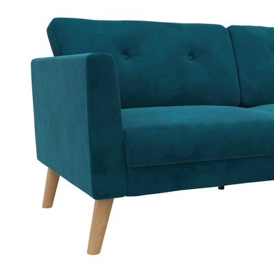 Gloria Upholstered 3 Seater Velvet Sofa - CosmoLiving By Cosmopolitan - Image 4