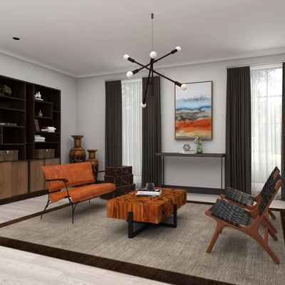 Vintage Leather Loveseat Brown - Olivia & May - Image 13