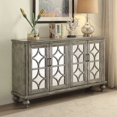Velika Accent Table Weathered Gray - Acme Furniture - Image 9