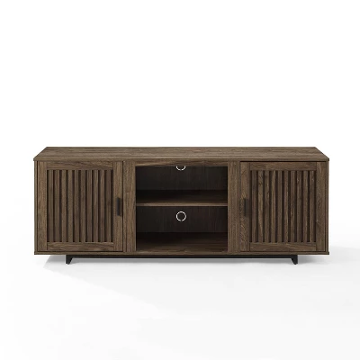 58" Silas Low Profile TV Stand For TVs Up To 65" Walnut - Crosley - Image 5