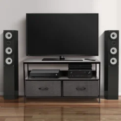 Sorbus 2 Drawer TV Stand Dresser With Wood Top