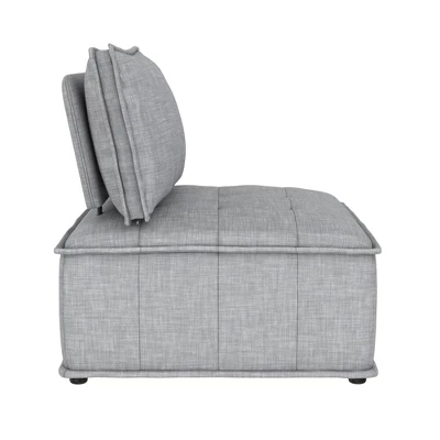 Sybil Modular Chair Gray Linen - Room & Joy - Image 5