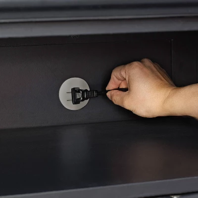 60" Cambridge Low Profile TV Stand For TVs Up To 65" Black - Crosley - Image 12