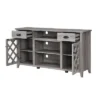 TV Stand For TVs Up To 60" Gray - Home Source