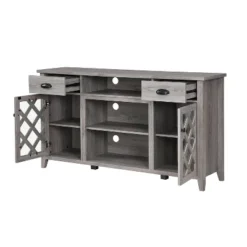 TV Stand For TVs Up To 60" Gray - Home Source