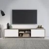 Hollywood TV Stand For TVs Up To 85" With Doors Wood Grain - CorLiving