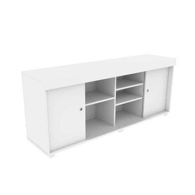 TV Stand For TVs Up To 65" With Storage White - Techni Mobili - Image 7