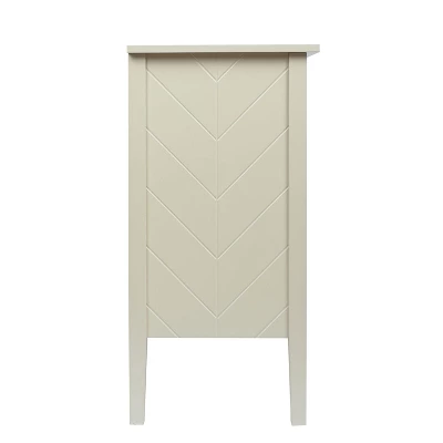 Cristell 2 Door Wooden Cabinets Vintage Style Accent Cabinet With 1 Adjustable Inner Shelf-Maison Boucle - Image 7