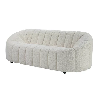 83" Osmash Sofa White Teddy Sherpa - Acme Furniture