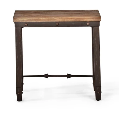 Jersey Chairside End Table Antique Oak - Steve Silver - Image 2