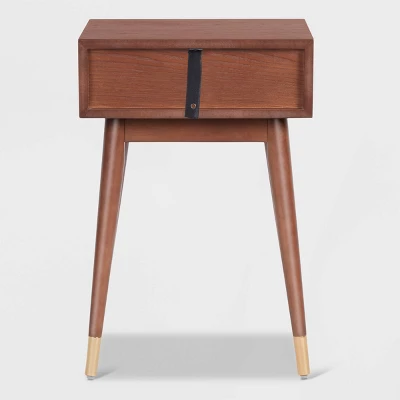 Sutton Mid-Century Modern Side Table Walnut Brown - Adore Decor - Image 9