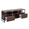 Folia TV Stand For TVs Up To 60" Walnut/Black - Lumisource