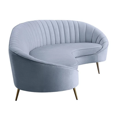 103" Ballard Sofa Light Gray Velvet - Acme Furniture - Image 4