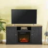 Electric Fireplace And TV Stand For TVs Up To 60" Gray - Home Essentials