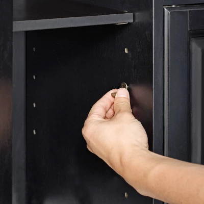 60" Cambridge Low Profile TV Stand For TVs Up To 65" Black - Crosley - Image 11