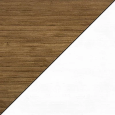 Denver TV Stand For TVs Up To 78" Walnut/White - Polifrniture - Image 10