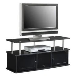 Designs2Go TV Stand For TVs Up To 50" With 3 Storage Cabinets And Shelf - Breighton Home