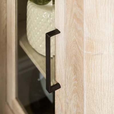 Glass Door Electric Fireplace Corner TV Stand For TVs Up To 50" - Saracina Home - Image 7