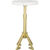 Augustus Side Table Marble White - ZM Home