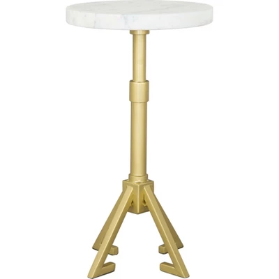 Augustus Side Table Marble White - ZM Home