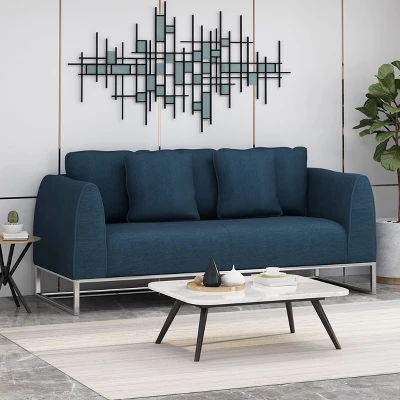 Canisbay Modern Sofa Navy Blue - Christopher Knight Home