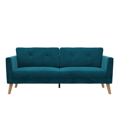 Gloria Upholstered 3 Seater Velvet Sofa - CosmoLiving By Cosmopolitan - Image 3