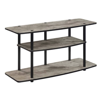 Designs2Go 3 Tier Wide TV Stand For TVs Up To 43" - Breighton Home - Image 16