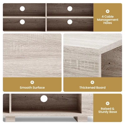 Costway TV Stand Entertainment Media Center Console For TV's Up To 65'' W/Storage Shelves - Image 7