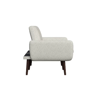 Xanic Channel Tufted Converta Couch Heather Gray Tweed - Handy Living - Image 5