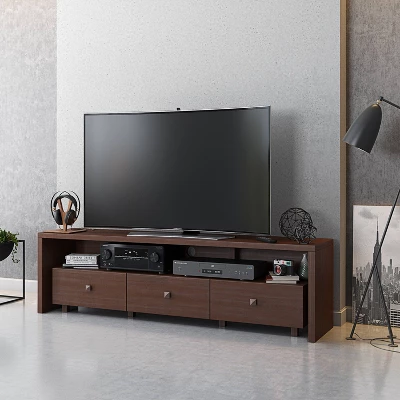 Techni Mobili TV Stand For TVs Up To 70" Brown - Hickory - Image 2