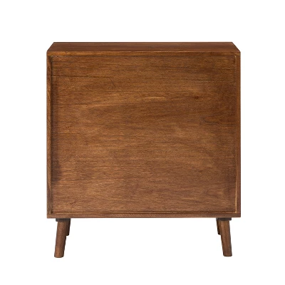 Birnirk 2-Door Accent Solid Wood Storage Cabinet With Shelves| KARAT HOME-Cherry - Image 4