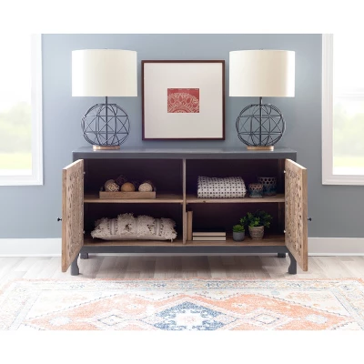 Heady 2 Door Carved Cabinet - Powell Company - Image 11