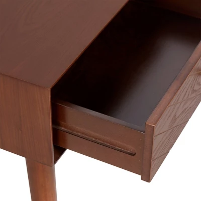 Sutton Mid-Century Modern Side Table Walnut Brown - Adore Decor - Image 6