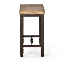 Jersey Chairside End Table Antique Oak - Steve Silver