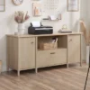 Whitaker Point Office Credenza Natural Maple - Sauder