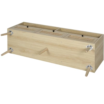 Aubrey 47.32" Rattan TV Stands With 3 Rattan Drawers And Solid Wood Feet For TVs Up To 50"-The Pop Maison - Image 6