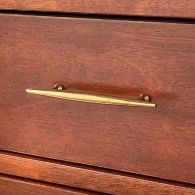 Ana Mid Century Modern Entryway Cabinet Oak - Lifestorey - Image 7