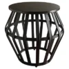 Pelham Drum Accent Table Black - Inspire Q
