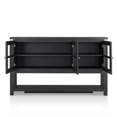 3pc Torrey TV Stand And Media Tower Set Black - HOMES: Inside + Out - Image 3