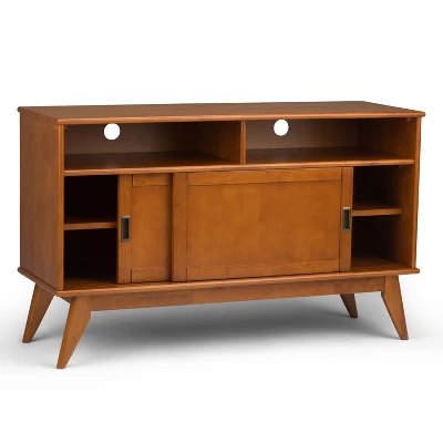 Tall Tierney Solid Hardwood Mid Century TV Stand For TVs Up To 60" Dark Brown - WyndenHall - Image 2
