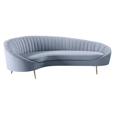 103" Ballard Sofa Light Gray Velvet - Acme Furniture - Image 2