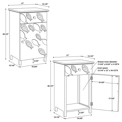 Salina Side Table White - Powell Company - Image 15